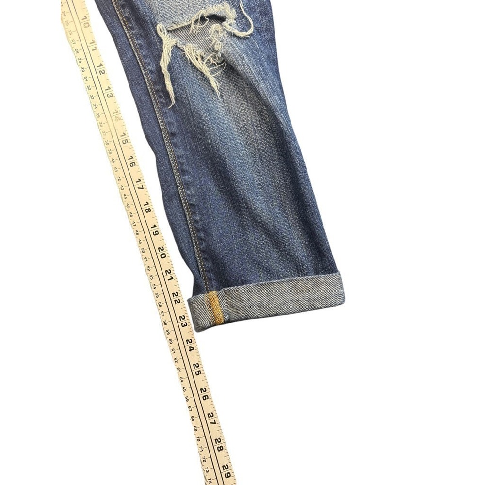 Abercrombie & Fitch Jeans Womens Size 6 Blue Jean Distressed New York - Picture 8 of 8